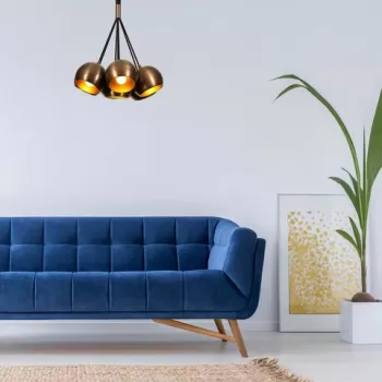 Lustra, Alby, 527ABY1730, Metal, Vintage imagine