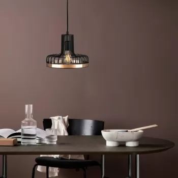 Lustra, Alby, 527ABY1771, Metal, Negru/Cupru imagine