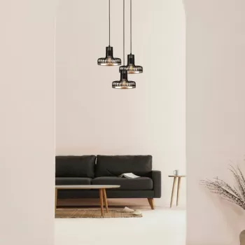 Lustra, Alby, 527ABY1773, Metal, Negru/Cupru imagine