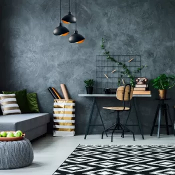 Lustra, Alby, 527ABY1825, Fier, Negru imagine