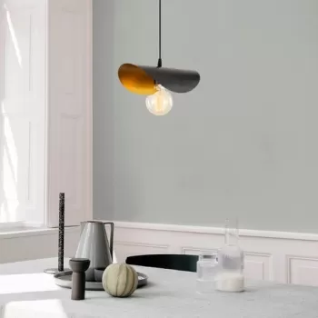 Lustra, Alby, 527ABY1829, Metal, Negru/Auriu imagine