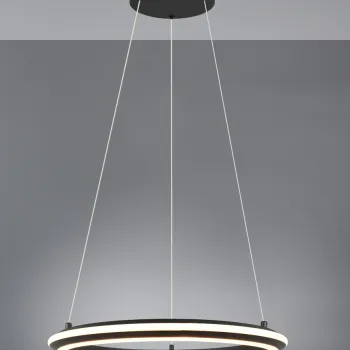 Lustra Amador, TRIO, 45x150 cm, 34W, 1x SMD, metal, negru mat imagine