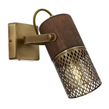 Lustra, Ar-1830-1E, Aurora, 6 x 12 x 12 cm, 1 x E27, 60W, aramiu antic imagine