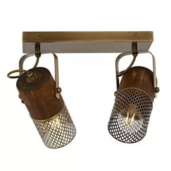 Lustra, Ar-1830-2Ey, Aurora, 32 x 25 x 30 cm, 2 x E27, 60W, aramiu antic imagine