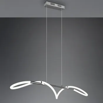 Lustra Argos, RL, 105x34x150 cm, 28W, 1x SMD, metal, argintiu imagine