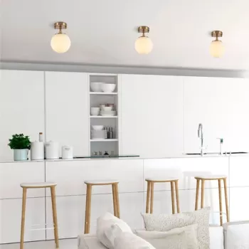 Lustra, Atmaca - 10220, Fulgor, 15 x 15 x 23 cm, 1 x E14, 15W, aramiu antic imagine