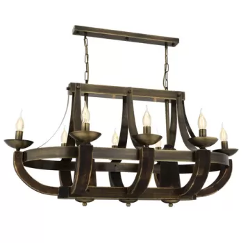 Lustra, Aurora, 301AUR1117, Lemn, Vintage imagine