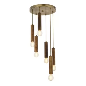 Lustra, Aurora, 301AUR1134, Lemn, Vintage imagine