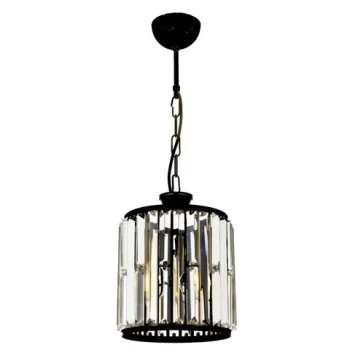 Lustra, Aurora, 301AUR1147, Metal, Negru/Auriu imagine