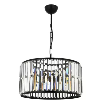 Lustra, Aurora, 301AUR1148, Metal, Alb/Negru imagine