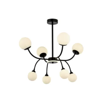 Lustra, Aurora, 301AUR1335, Metal, Negru / Crem imagine