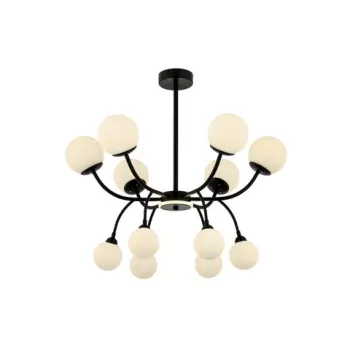 Lustra, Aurora, 301AUR1337, Metal, Negru / Crem imagine