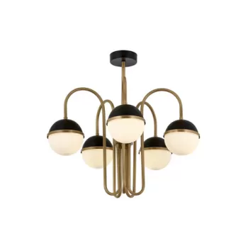 Lustra, Aurora, 301AUR1338, Metal, Negru / Vintage imagine