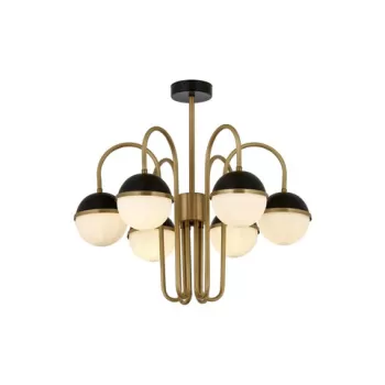 Lustra, Aurora, 301AUR1339, Metal, Negru / Vintage imagine