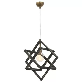 Lustra, AV-1765-1G, Avonni, 30 x 80 cm, 1 x E27, 60W, negru imagine