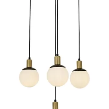 Lustra, Av-1838-4Bsy, Aurora, 54 x 110 cm, 4 x E27, 60W, negru imagine