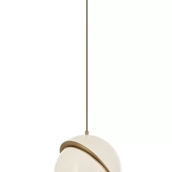 Lustra, Av-1861-1Eb, Aurora, 30 x 90 cm, 1 x E27, 80W, alb/aramiu antic imagine