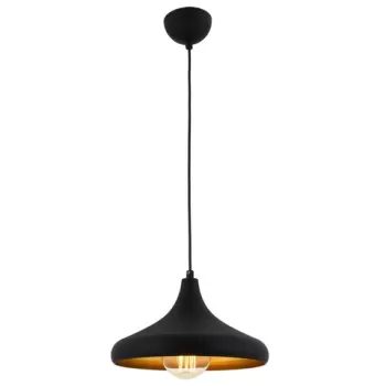 Lustra, AV-4106-M8-BSY-29, Avonni, 29 x 80 cm, 1 x E27, 60W, negru imagine