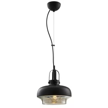 Lustra, AV-5064-1BSY, Avonni, 25 x 80 cm, 1 x E27, 60W, negru imagine