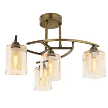 Lustra, Avonni, 683AVN1101, Metal, Maro antichizat imagine