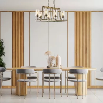 Lustra, Avonni, 683AVN1117, Metal, Maro antichizat imagine