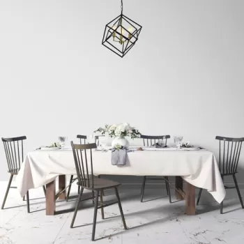 Lustra, Avonni, 683AVN1190, Metal, Negru/Auriu imagine