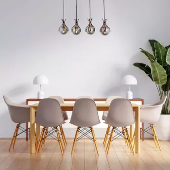 Lustra, Avonni, 683AVN1205, Metal, Negru/Bronz imagine