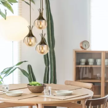 Lustra, Avonni, 683AVN1227, Metal, Maro antichizat imagine