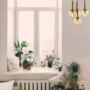 Lustra, Avonni, 683AVN1251, Metal, Maro antichizat imagine