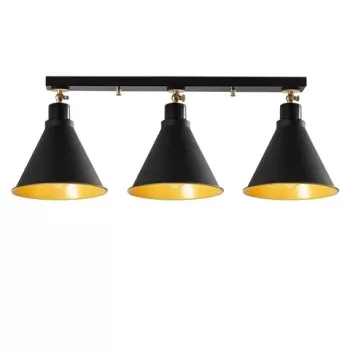 Lustra Berceste N-677, Noor, 26 x 72 cm, 3 x E27, 100W, negru imagine