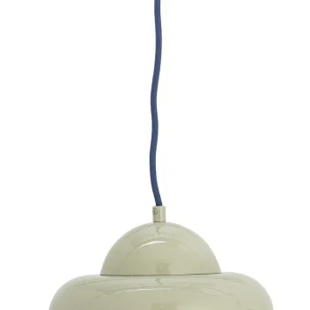 Lustra, Bloomingville, Bubble, 1 x E14, 22x13 cm, metal/sticla, verde imagine