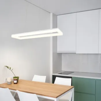 Lustra Camino, RL, 70x20x150 cm, 27W, 1x SMD LED, plastic, alb mat imagine