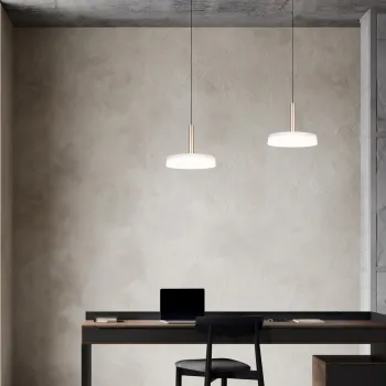 Lustra Celeste, TRIO, 22x200 cm, 10W, 1x SMD LED, metal, negru/alb imagine