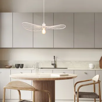 Lustra Chapeau, RL, 60x150 cm, 40W, 1x E27, metal, alb mat imagine