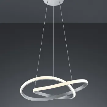 Lustra Course, RL, 60x150 cm, 27.5W, 1x SMD, metal, argintiu mat imagine