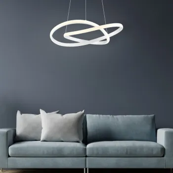 Lustra Course, RL, 60x150 cm, 27W, 1x SMD LED, metal, alb mat imagine