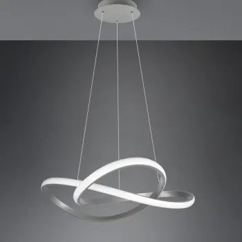 Lustra Course, RL, 60x150 cm, 27W, 1x SMD LED, metal, argintiu imagine