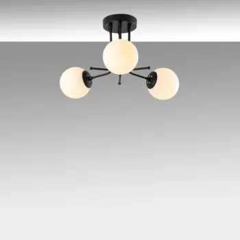 Lustra, Daisy-147-AV3, Sheen, 48 x 34 cm, 3 x E27, 40W, negru imagine