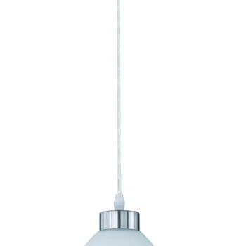 Lustra Dallas, RL, 20x157 cm, 60W, 1x E27, metal, nichel mat/alb imagine