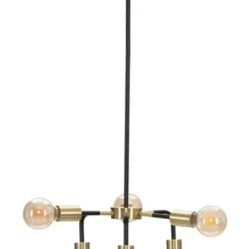 Lustra Darky, Mauro Ferretti, 6 x E27, 20W, O 37x81 cm, fier imagine