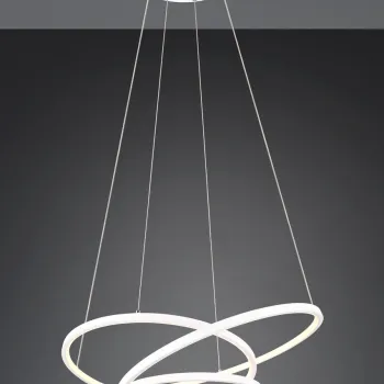 Lustra Darvin, TRIO, 64x49x150 cm, 34W, 1x SMD, metal, alb mat imagine