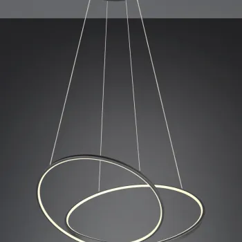 Lustra Darvin, TRIO, 84x66x150 cm, 52W, 1x SMD, metal, negru mat imagine