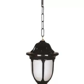 Lustra de exterior, Avonni, 685AVN1181, Plastic ABS, Alb/Negru imagine