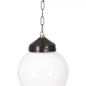 Lustra de exterior, Avonni, 685AVN1283, Plastic ABS, Alb/Negru imagine