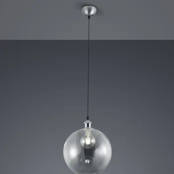 Lustra Dino, RL, 30x150 cm, 28W, 1x E27, metal, nichel mat imagine