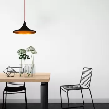 Lustra, Elmas - 3531, Opviq, 35 x 117 cm, 1 x E27, 40W, negru/rosu imagine