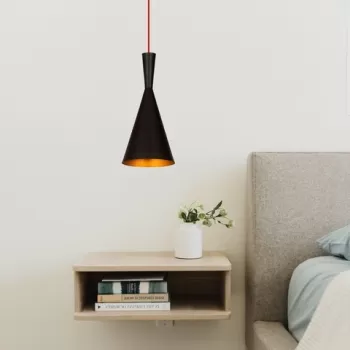 Lustra, Elmas - 3541, Opviq, 19 x 140 cm, 1 x E27, 40W, negru/rosu imagine