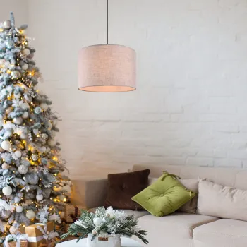 Lustra Elmau, TRIO, 35x150 cm, 60W, 1x E27, metal, natur/bej imagine