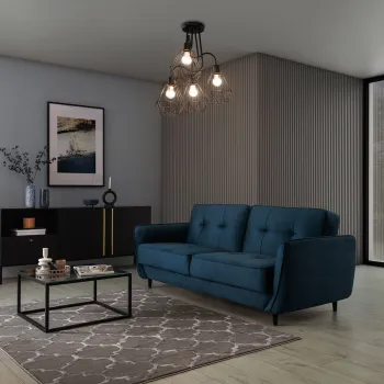 Lustra ELTAP, Bendinni, 60x60x50 cm, 4xE27, 15W, otel, negru imagine