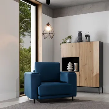 Lustra ELTAP, Benigne, 25x90 cm, 1xE27, 15W, otel, negru imagine